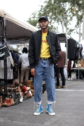 С чем носить высокие кеды в 20 лет мужчине