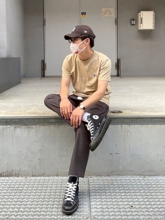 С чем носить высокие кеды мужчине в жару