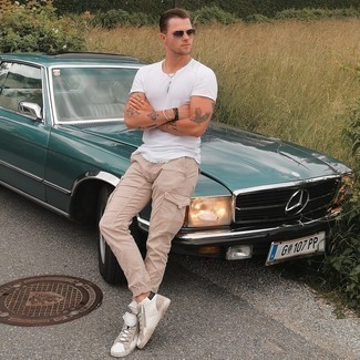 С чем носить высокие кеды мужчине в жару