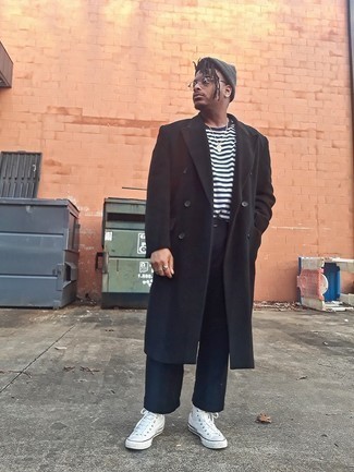 С чем носить высокие кеды мужчине весна