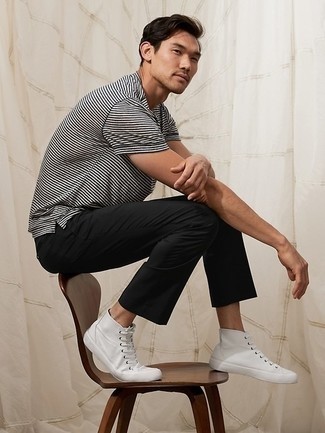 С чем носить высокие кеды мужчине в жару