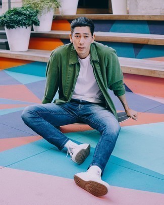 С чем носить высокие кеды мужчине весна