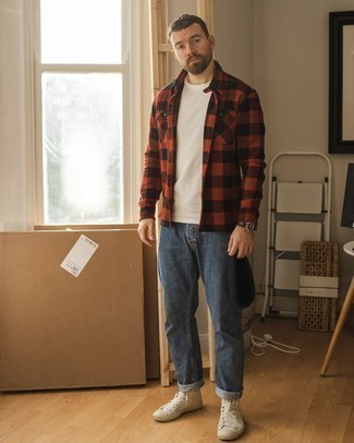 С чем носить высокие кеды мужчине весна