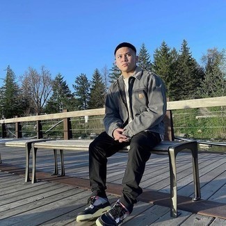 С чем носить высокие кеды мужчине весна