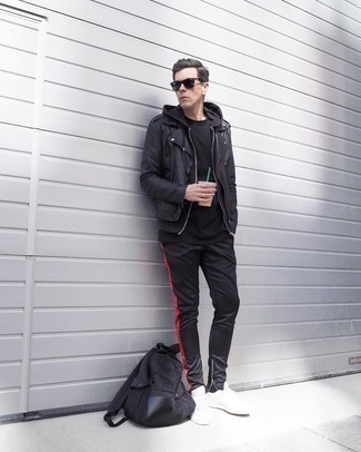 Как носить худи с косухой мужчине