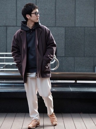 Как носить худи с пиджаком мужчине