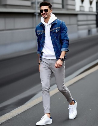 Как носить худи с брюками чинос