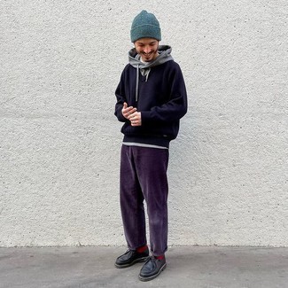 Как носить худи с ботинками дезертами