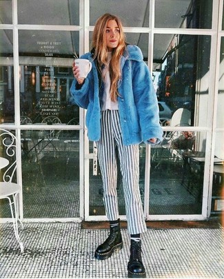 Как носить худи с короткой шубой