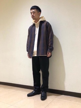 Как носить худи с лоферами мужчине