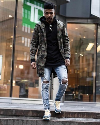 Как носить худи с дождевиком мужчине