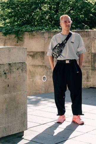 С чем носить ярко-розовые кеды мужчине