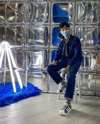 Как носить джинсы с джинсовой курткой мужчине