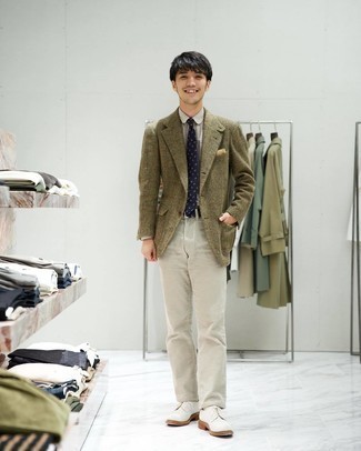 Как носить джинсы с туфлями дерби