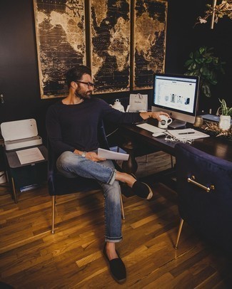 Как носить джинсы с эспадрильями мужчине