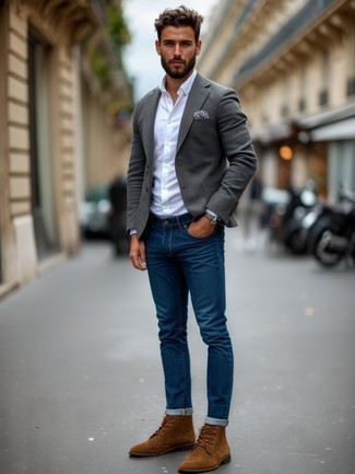 Как носить джинсы с рубашкой мужчине