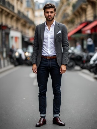 Как носить джинсы с рубашкой мужчине