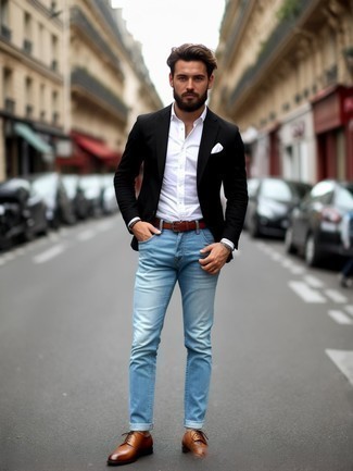 Как носить джинсы с рубашкой мужчине