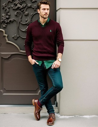 Как носить джинсы с рубашкой мужчине