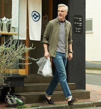 Как носить джинсы с рубашкой мужчине в жару