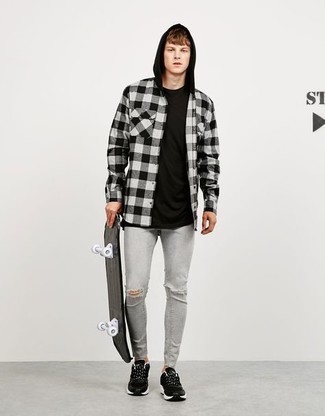 Как носить джинсы с рубашкой подросткам мужчине