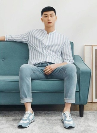 Как носить джинсы с рубашкой подросткам мужчине