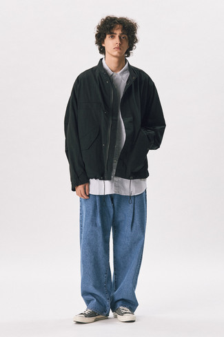 Как носить джинсы с рубашкой с коротким рукавом мужчине