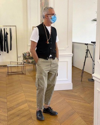 Какие туфли дерби носить с светло-коричневыми брюками карго