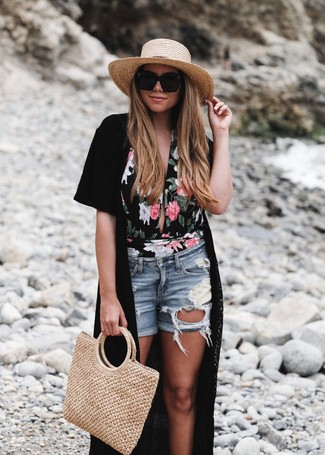 С чем носить кимоно