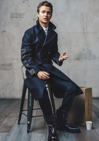 С чем носить сапоги до колена мужчине