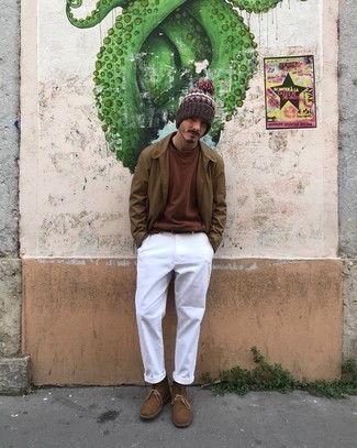 С чем носить вязаную шапку мужчине