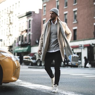 С чем носить вязаный шарф мужчине