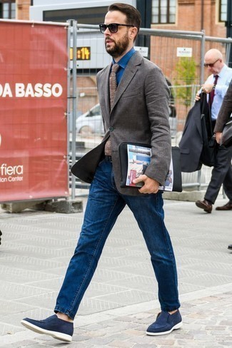 С чем носить вязаный шарф мужчине