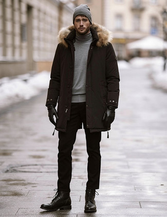 С чем носить шерстяные вязаные носки мужчине