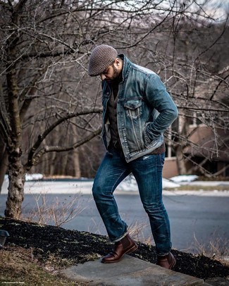 С чем носить шерстяную вязаную водолазку мужчине