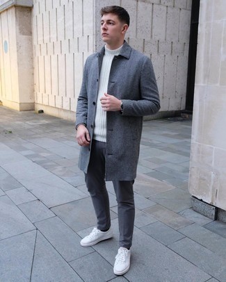 С чем носить шерстяную вязаную водолазку мужчине