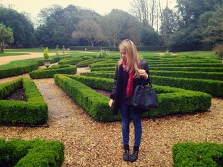 С чем носить ботинки на шнуровке женщине