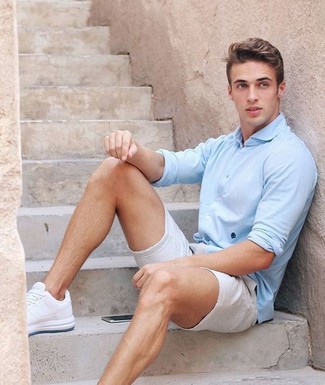 С чем носить кожаные кроссовки мужчине