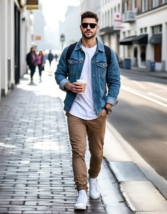 С чем носить кожаный рюкзак мужчине