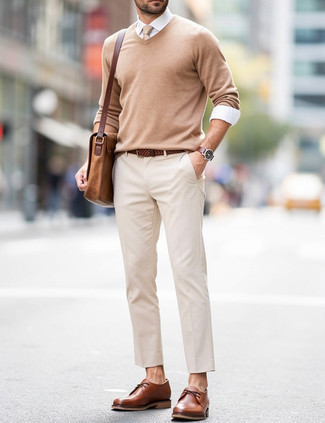 С чем носить кожаную сумку мужчине