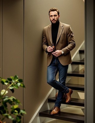 С чем носить кожаные ботинки броги