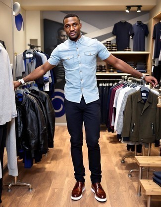 С чем носить кожаные броги