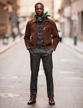 С чем носить кожаные ботинки челси мужчине