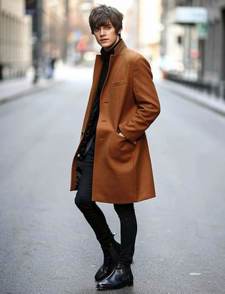 С чем носить кожаные ботинки челси мужчине