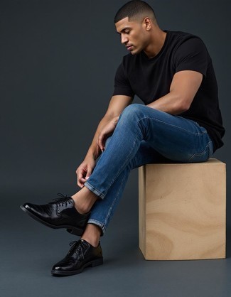 С чем носить кожаные туфли дерби