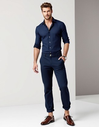 С чем носить кожаные туфли дерби