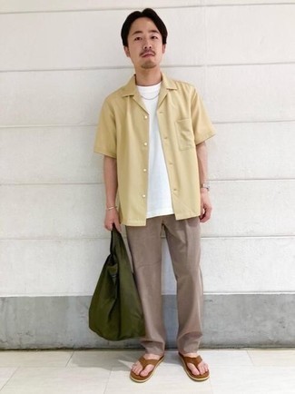 С чем носить кожаные сланцы мужчине