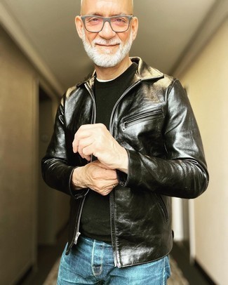 С чем носить кожаную куртку харрингтон