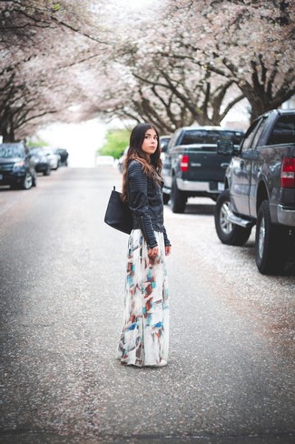 Какие платья носить с кожаной курткой