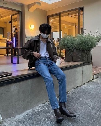 С чем носить кожаную куртку мужчине